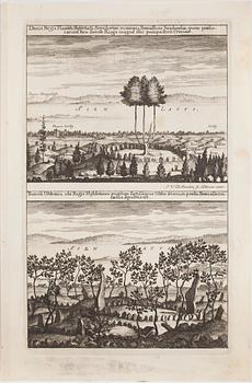KOPPARSTICK, 30 st, 1700-tal, mestadels ur Suecia Antiqua.