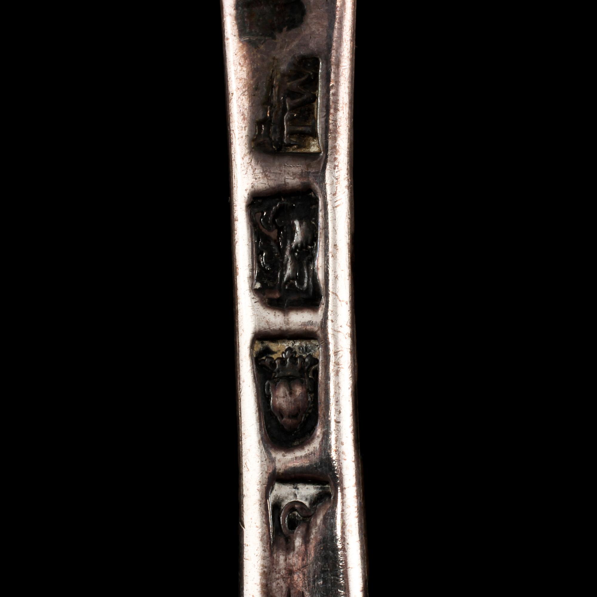 SKEDAR, 7 st, silver, 1700/1800-tal. Vikt 430 g.