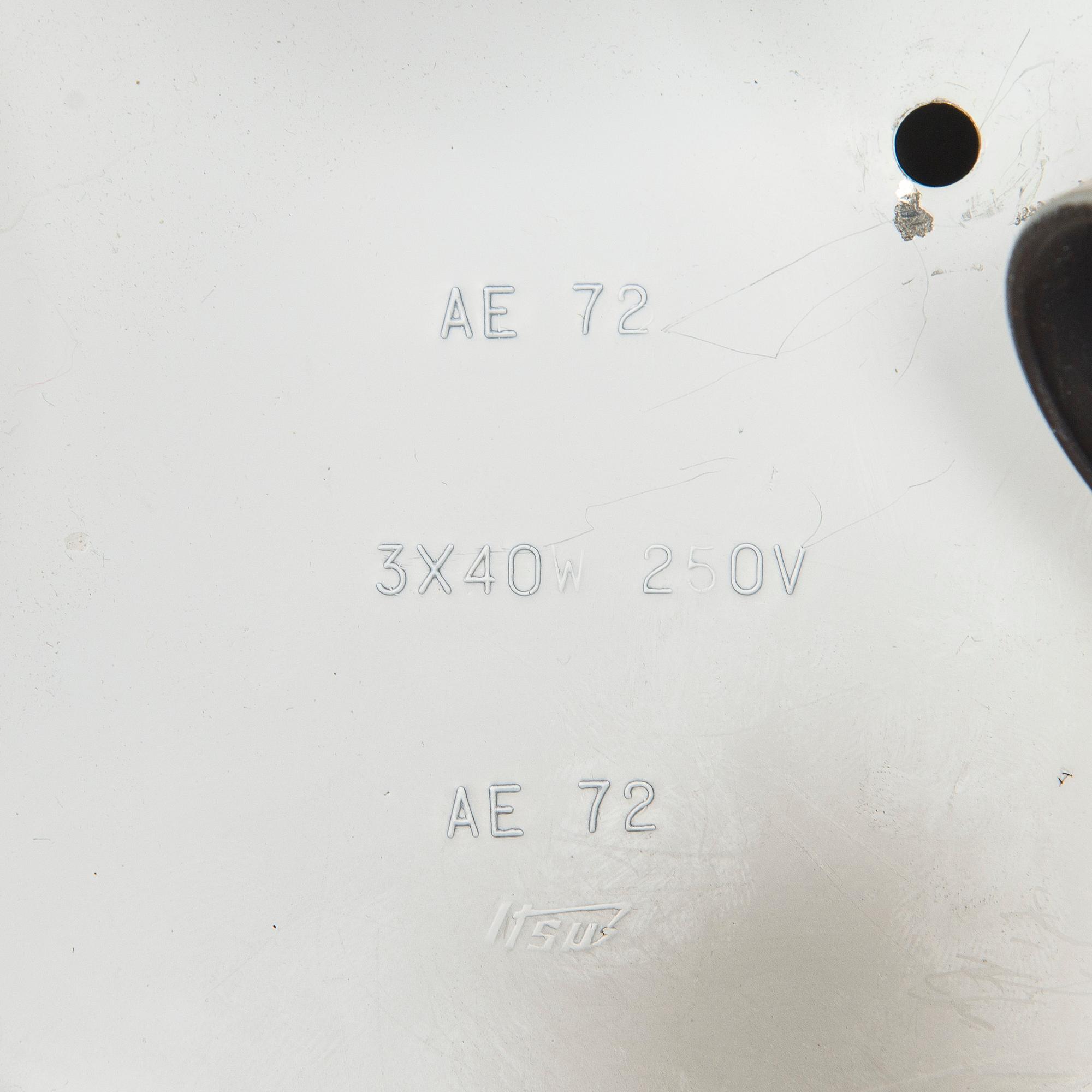 A pair of mid-20th century 'EA 72 ceiling lights for Itsu.