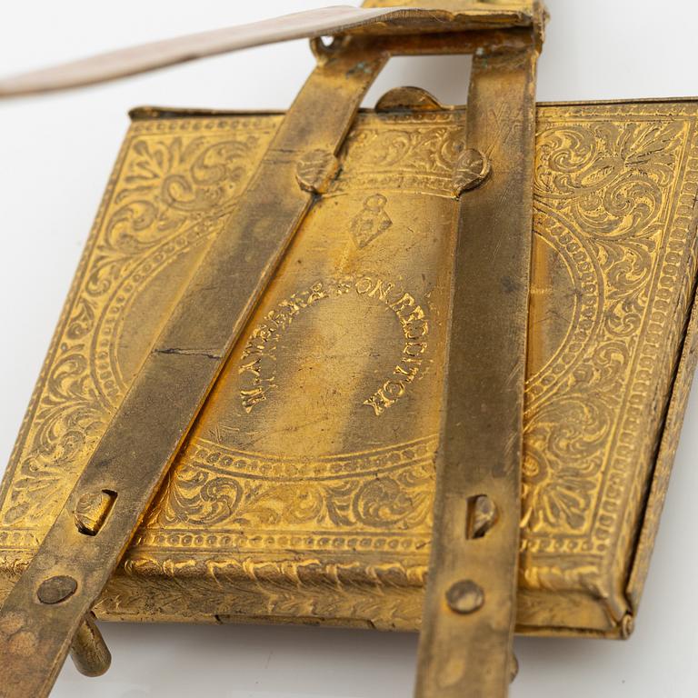 Frimärksgömma, W. Avery & Son, Redditch, England, sent 1800-tal.