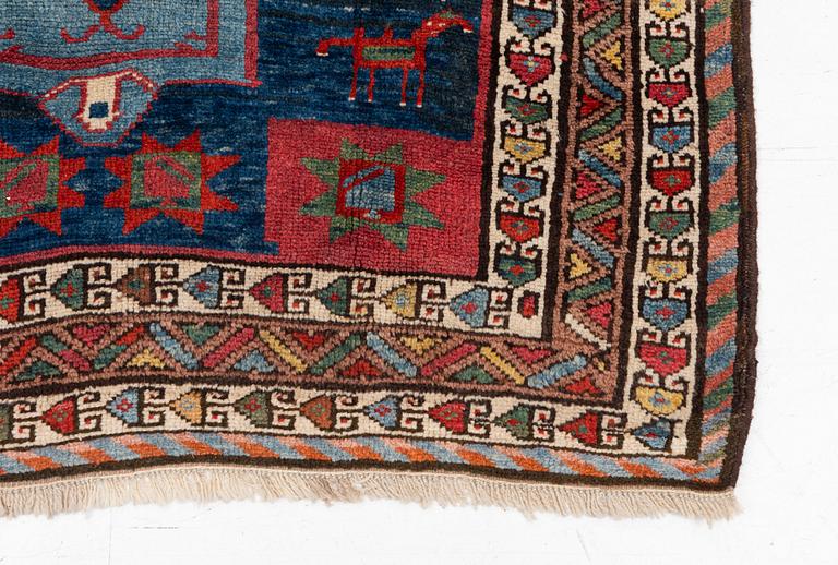 Carpet, antique Lori, approx. 325 x 125 cm.