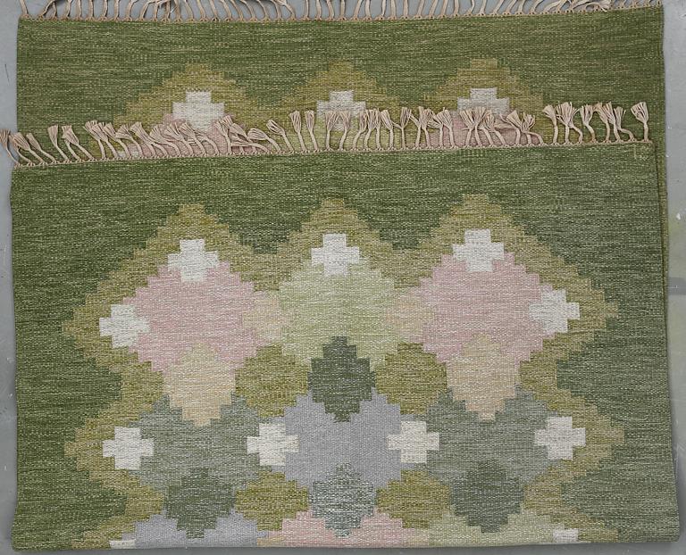 Matta, Ingegerd Silow, rölakan. Signerad IS. Ca 196x296 cm.