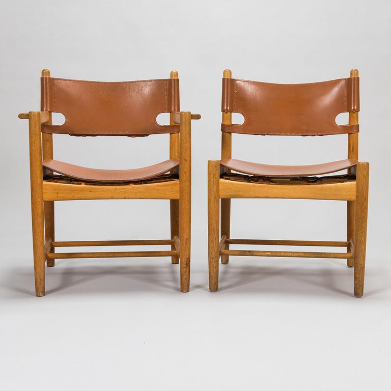 Børge Mogensen, a set of eight 'Jagtspisestol' '3238' armchairs for Fredericia Stolefabrik.