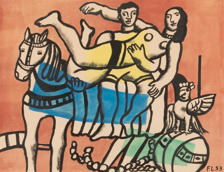 Fernand Léger, hänen mukaansa, litografia, signeerattu ja numeroitu 48/285.