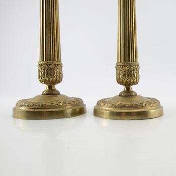 Ljusstakar ett par, Empire-stil sent 1800-tal.