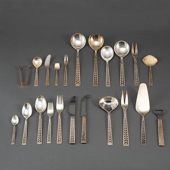 114 psc 830 silver cutlery, Norway 20th century.