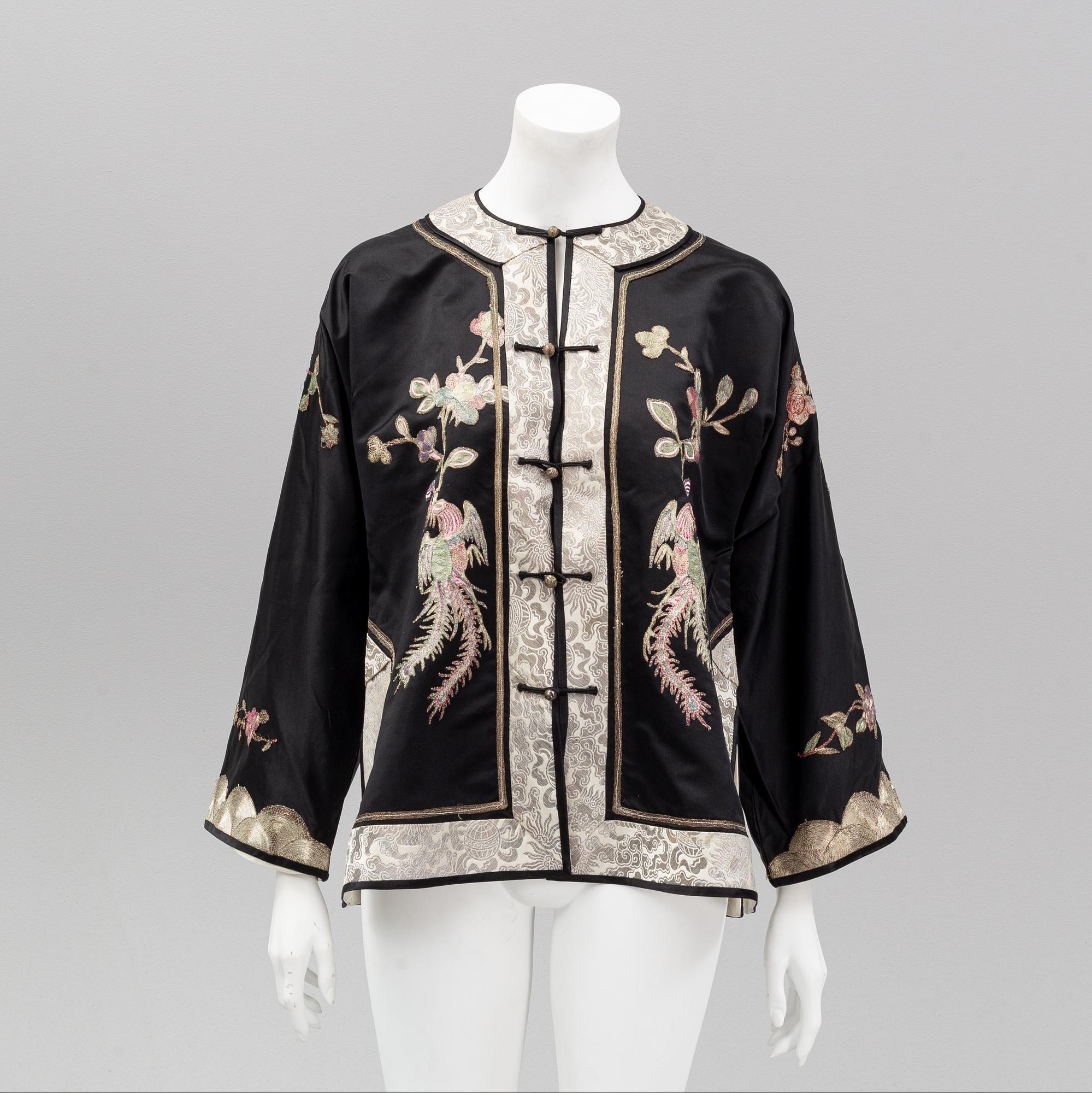 Two Chinese embroidered jackets, 20th century.