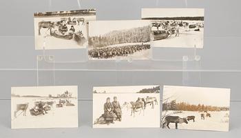 PARTI SAMEFIGURER, 11 delar, trä, 1900-talets första hälft.