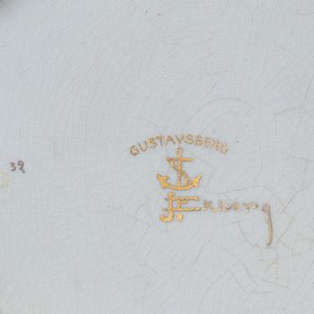 Josef Ekberg, skål, flintgods, Gustavsberg.
