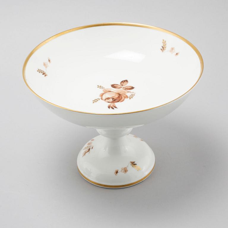 KAFFESERVIS, 26 delar, porslin, "Brun rose", Royal Copenhagen, 1900-talets andra hälft.