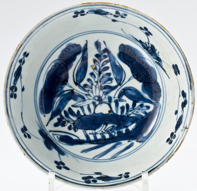 SKÅL, porslin, Ming dynastin, Wanli Kina (1573-1613).