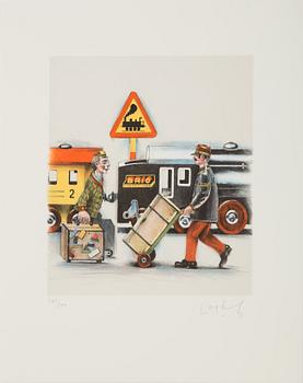 LASSE ÅBERG, portfolio with 6 lithographs in colour, signed 265/290.