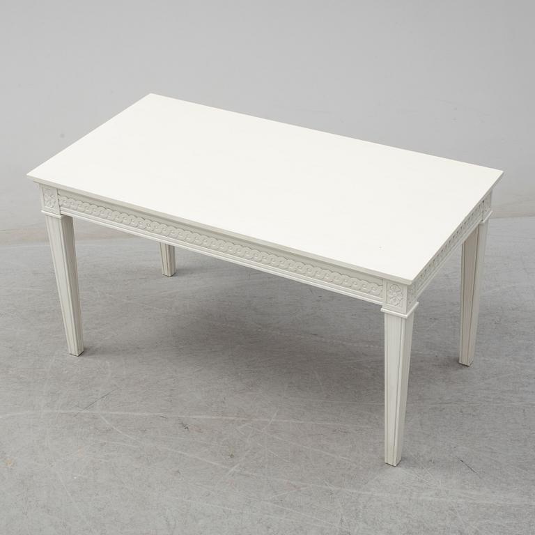 A 21st century Gustavian style coffee table.