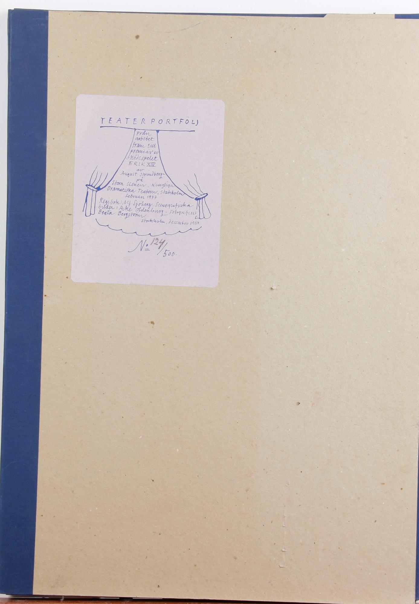 OLDENBURG, ACKE, teaterportfölj, numr 124/500.