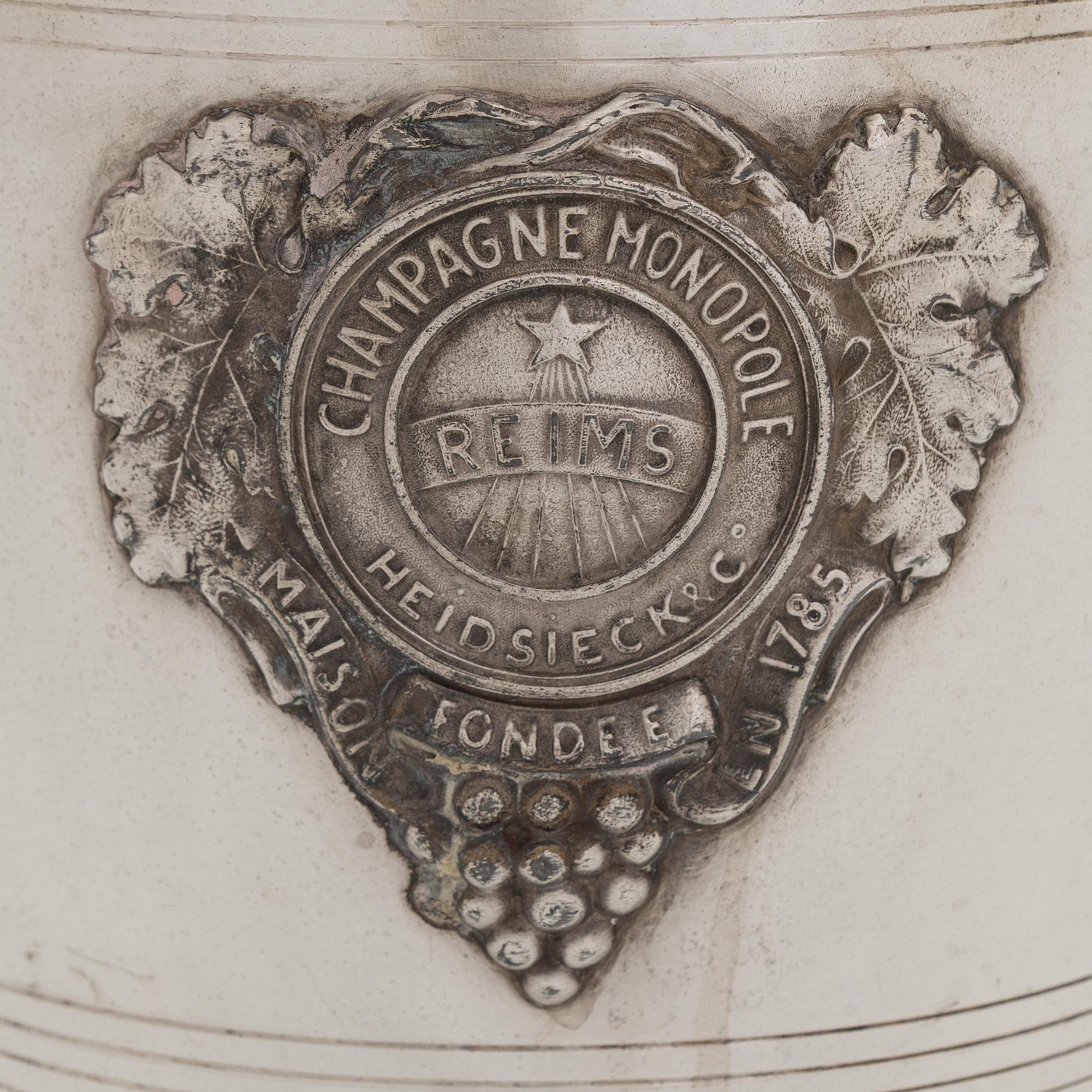Champagnekylare, Heidsieck & Co. Argit France 1920-30-tal.