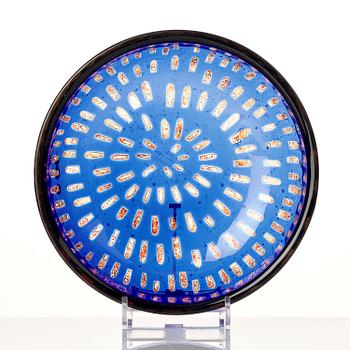 Sven Palmqvist, a ravenna glass bowl, Orrefors, Sweden, 1975, no 6228.