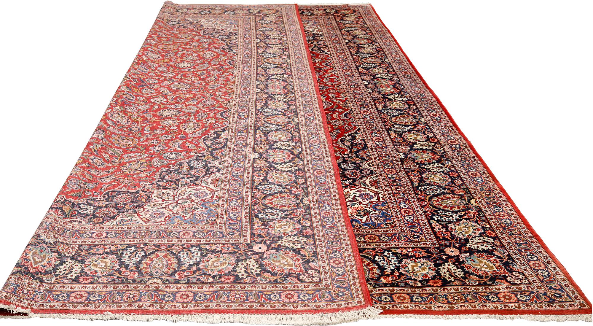 Matta, Keshan Signerad, ca 459 x 316 cm.