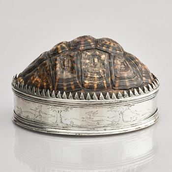 Dosa, silver och sköldpaddsskal, Mellaneuropa 1600-tal.