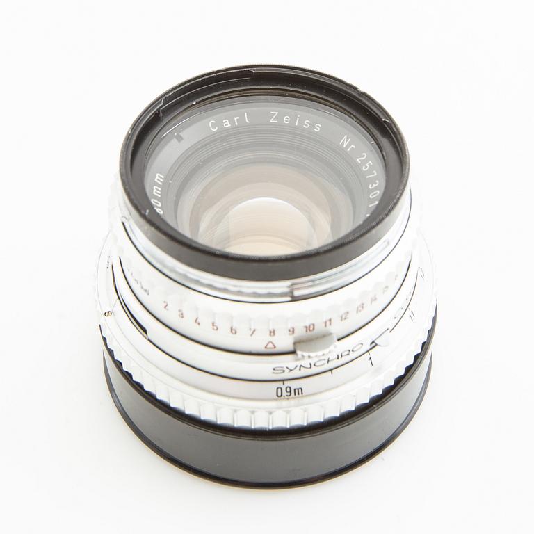 Kamera Hasselblad 500 EL/M kamerahus och objektiv.