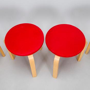 Alvar Aalto, Jakkaroita, 4 kpl, Artek 1960/70-luku.