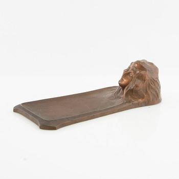 Videpoche Jugend 1910s/1920s copper-patinated bronze model no. 3984.