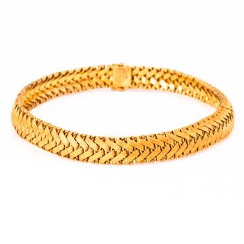 HALSBAND och ARMBAND, 18K guld.