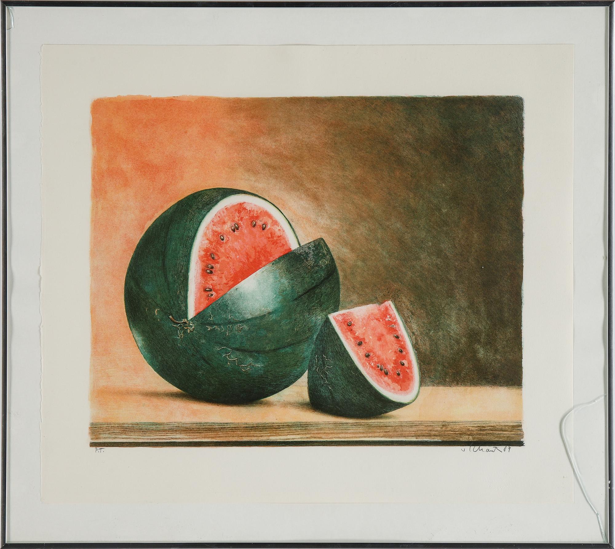 Philip von Schantz, färglitografi, 1984, signerad PT.