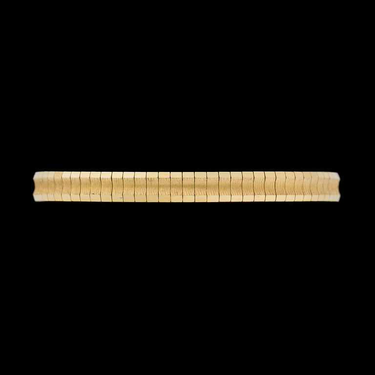 ARMBAND, 18 k guld. Vikt ca 25 g.