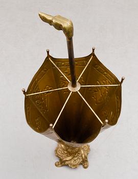 PARAPLYSTÄLL, mässing, 1900-talets första hälft.