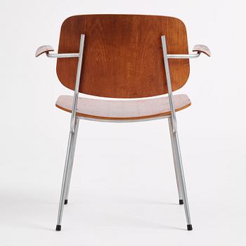 Børge Mogensen, a teak desk and chair, Søborgs Møbelfabrik, Danmark 1950s.