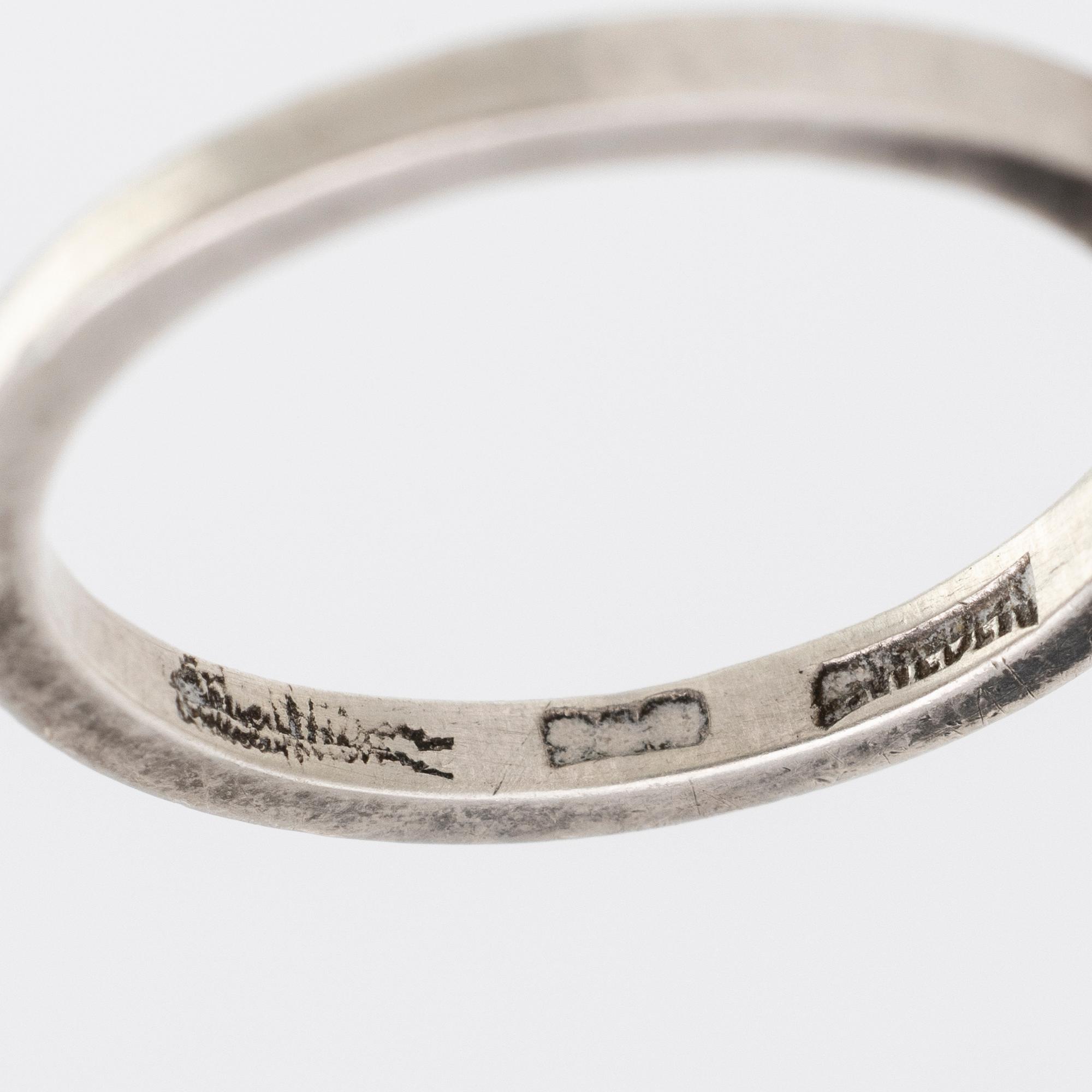 Wiwen Nilsson, ring, sterling silver, Lund.