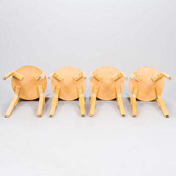 ALVAR AALTO, TUOLEJA, 4 kpl, malli 66, JAKKARA, malli 60, Artek 1900-luvun loppupuoli.
