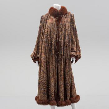 A fur trimmed coat from Grünstein G product, Finland.