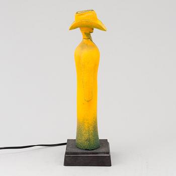 A Kjell Engman glass sculpture. Signed. Kosta Boda Limited edition.