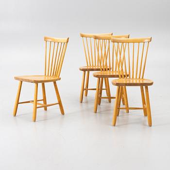 Carl Malmsten, Chairs, 4, “Lilla Åland”, Stolab, 1993.