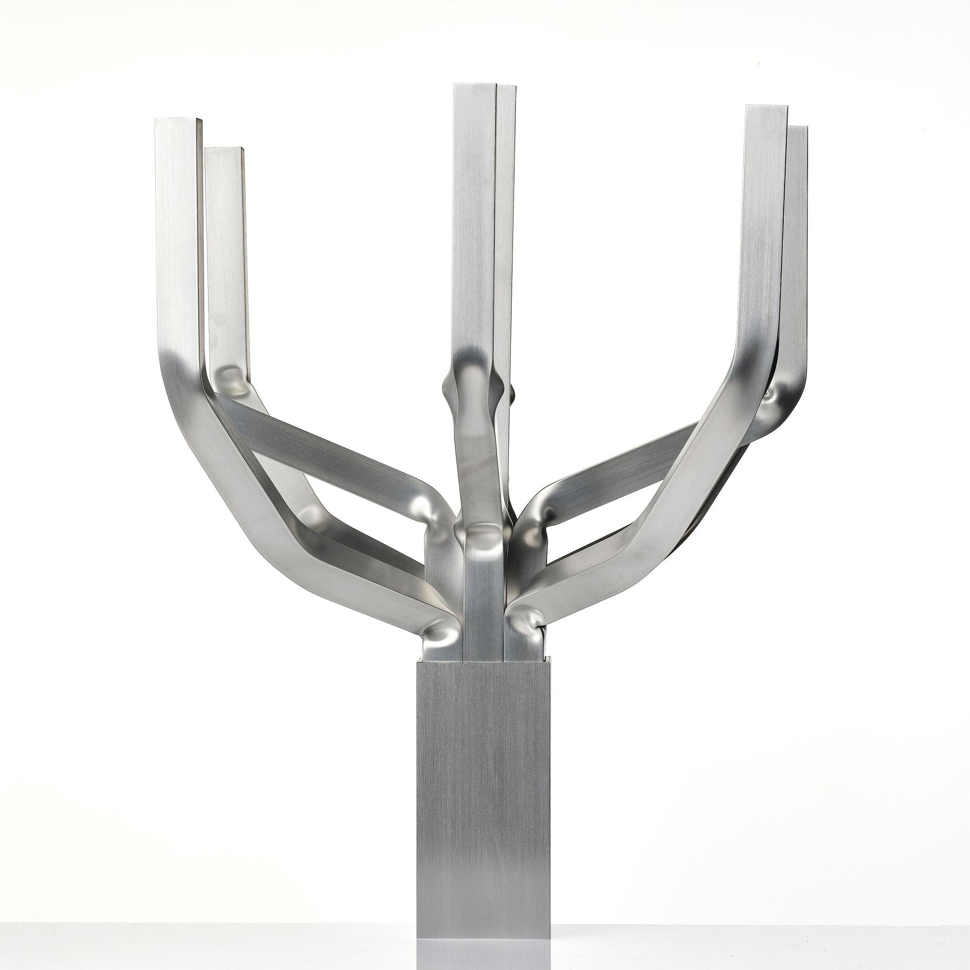 David Taylor, a unique "Aluminium Candelabra 9", Studio Mellösaverken, Sweden, 2022.