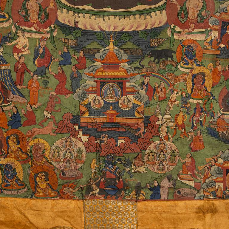 A Thangka of Padmasambhava, Tibet, 20th century.