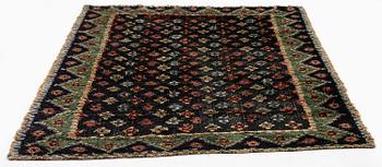 A Knotted pile (rya), c. 200 x 140 cm, Finland, dated 1849.