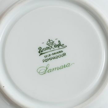 KAFFESERVIS, 23 delar, delar, porslin, "Pompadour", Rosenthal, 1900-talets första hälft.