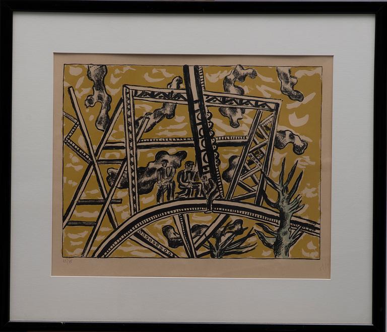 FERNAND LÉGER, litografi, stämpelsignerad och numrerad 23/75.