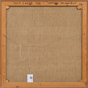 Tord Lager, oil on canvas signed and dated 1988.