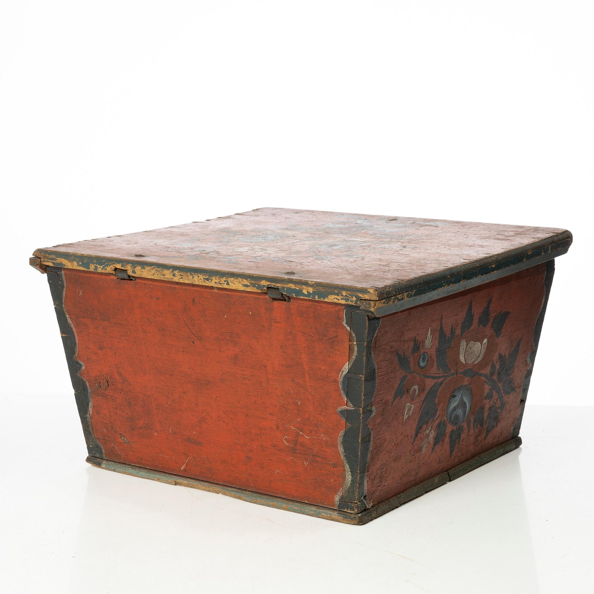 Box. Folk art, Jämtland, 18th/19th century.