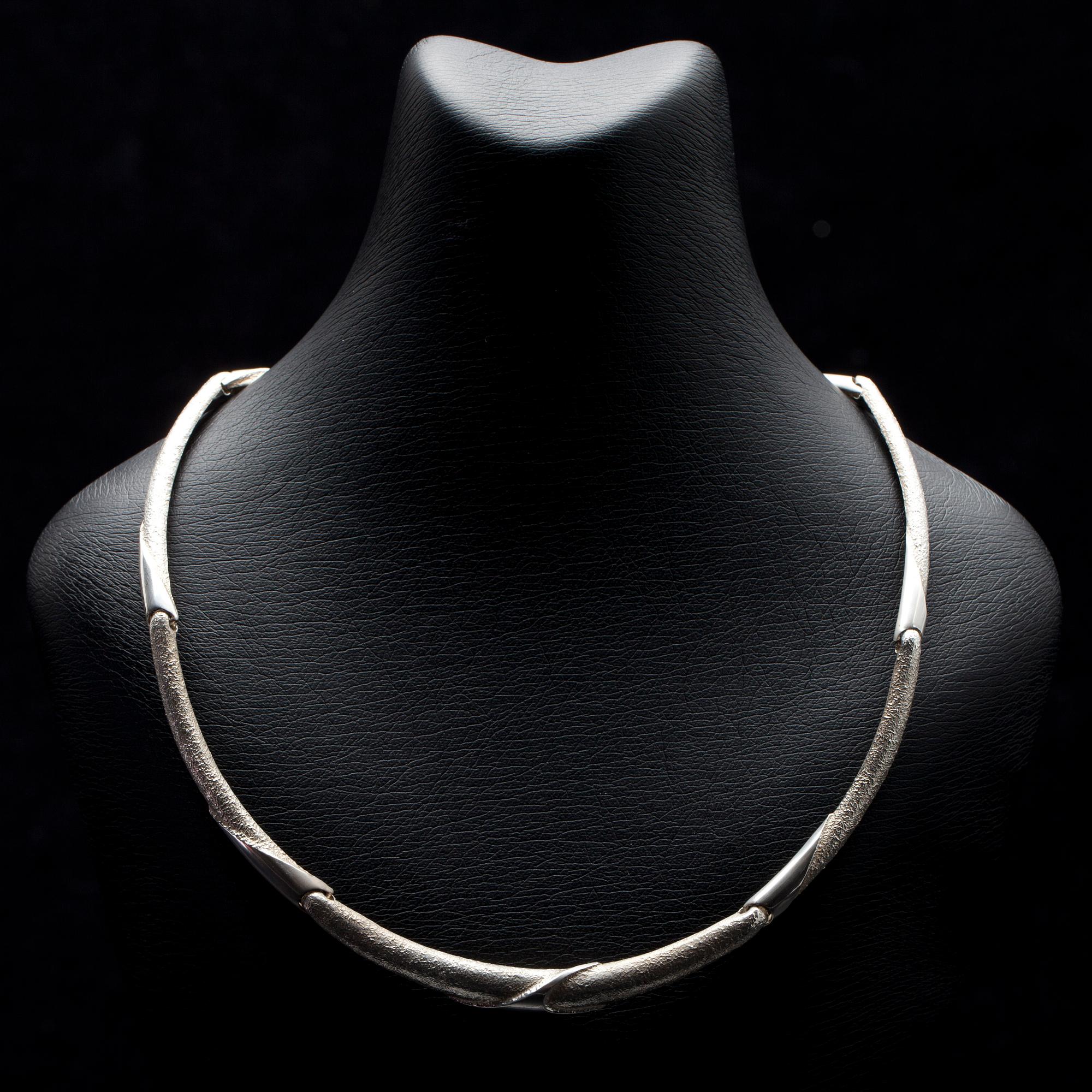 HALSSMYCKE, sterling silver, sign. Riitta. 1900-talets slut.