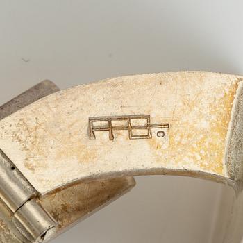 Lars Arby, five pairs of cufflinks, sterling silver, Gothenburg 1976 and 1980.