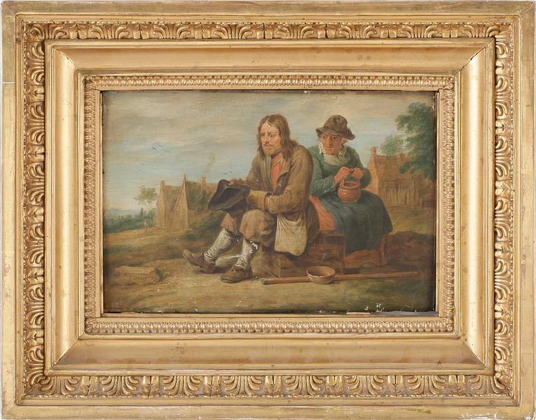 DAVID TENIERS dy, hans art, olja på pannå.