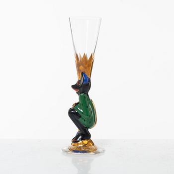 Gunnar Cyrén, a shot-glass, special edition for the Nobel 100 years jubilee, Orrefors, Sweden.