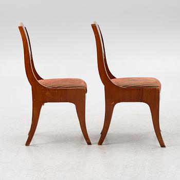 Chairs, a pair, Empire, Russia/Baltic region, first half of the 19th century.