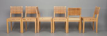 RUOKAPÖYTÄ H92, Alvar Aalto, sekä 4+2 kpl TUOLEJA 615, Aino Aalto Artek.