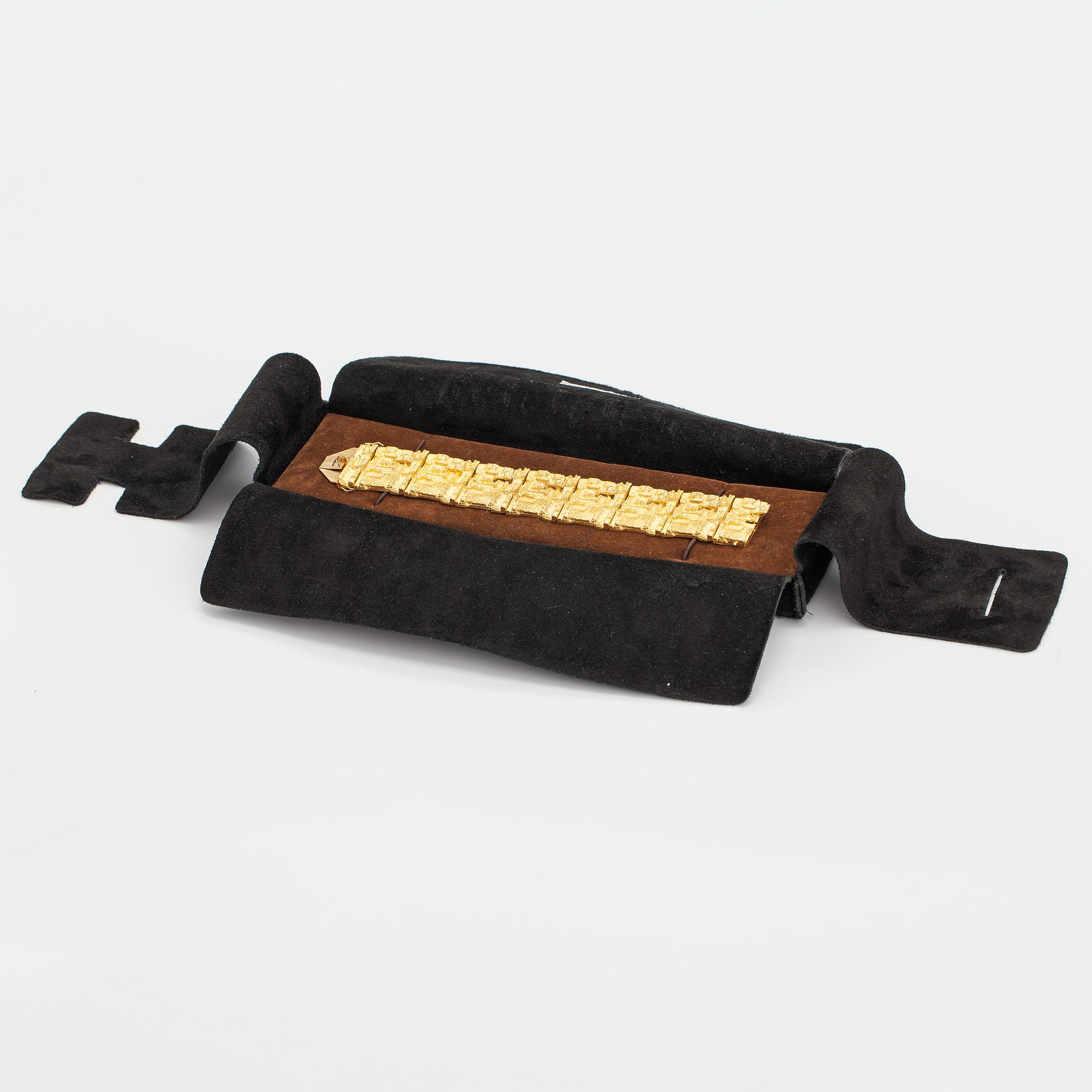 Björn Weckström, An 18K gold bracelet "Opus 381". Lapponia 1969.