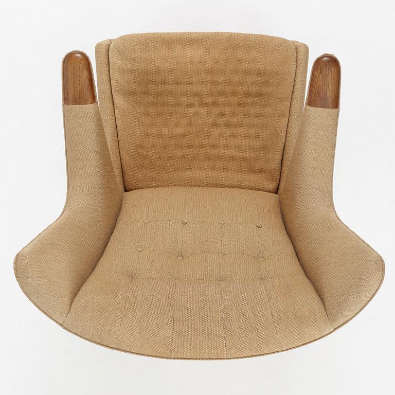 Hans J. Wegner, fåtöljer, ett par, "Bamse /Papa Bear", AP-stolen, Danmark, 1950-60-tal.